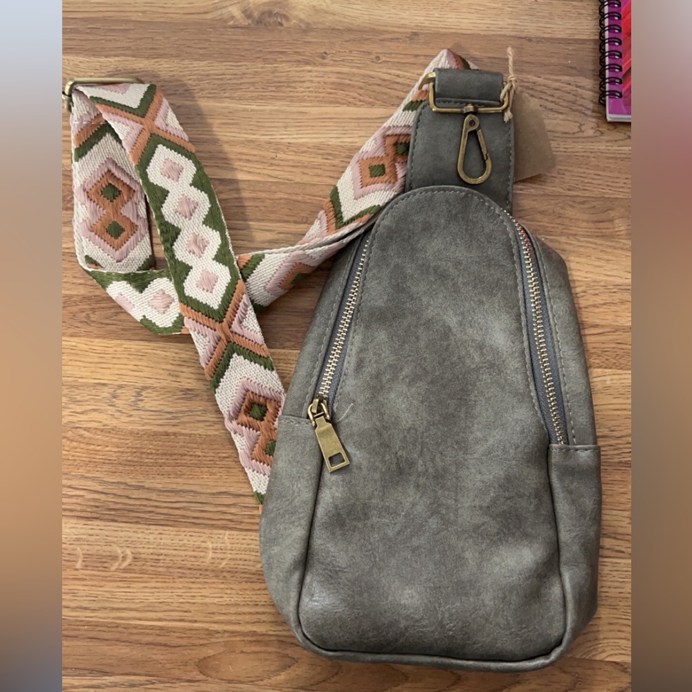 Grey Sling Bag